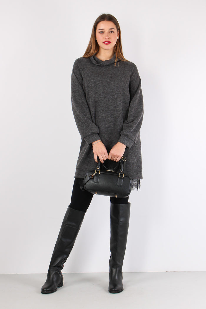 Abito Fondo Pizzo Antracite