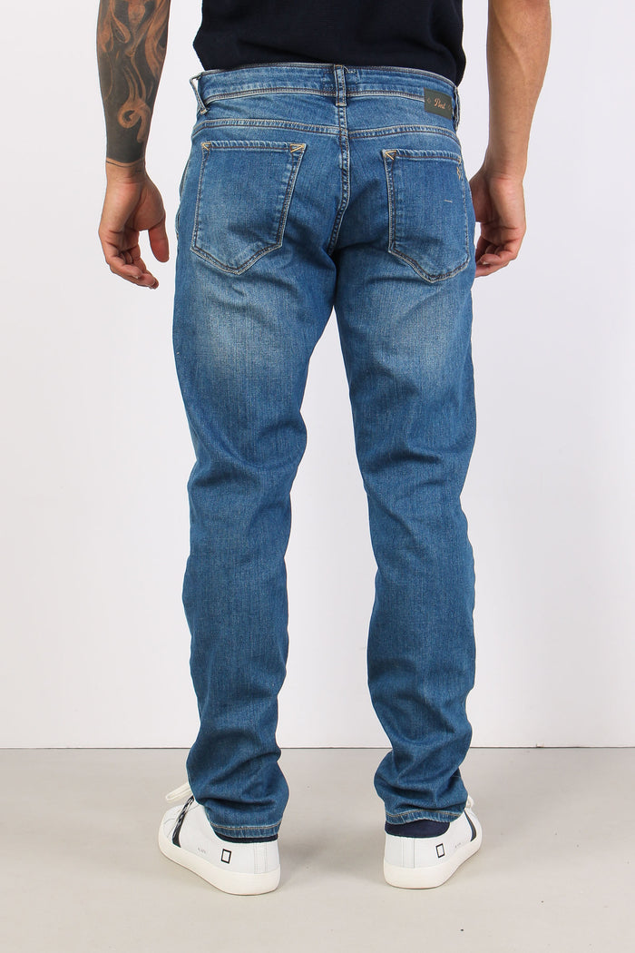Denim Regular Vita Medio Denim Medio-5