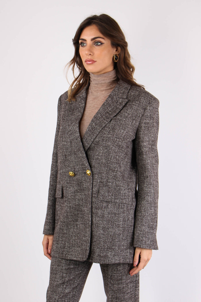 Gnocchetto Giacca Doppiopetto Nero/marrone-4