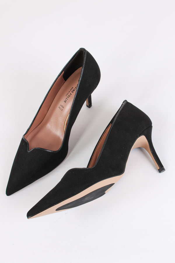 Decolette Camoscio Nero-2