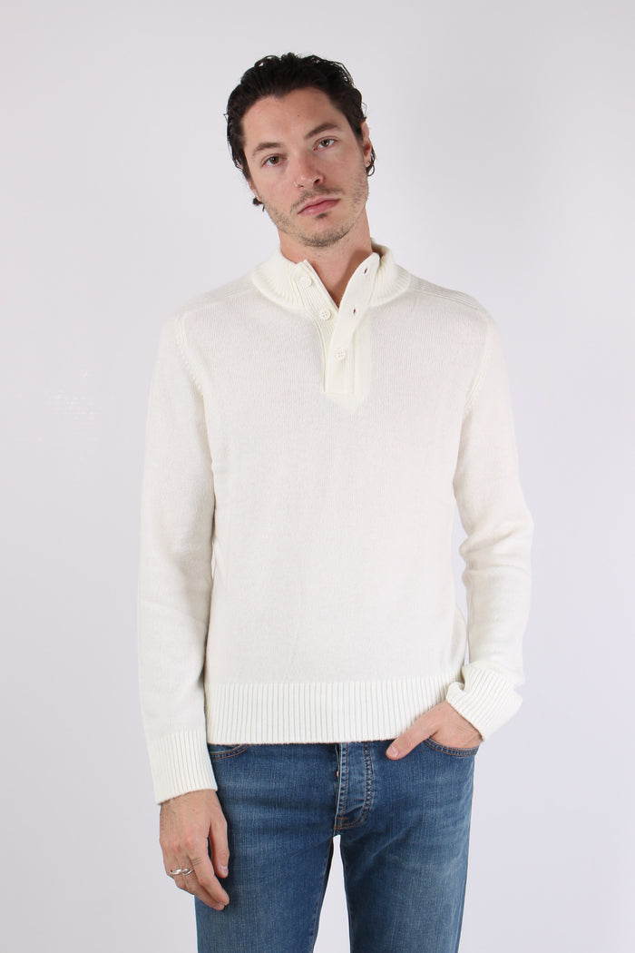 Collo Alto  Cotone Off White-3