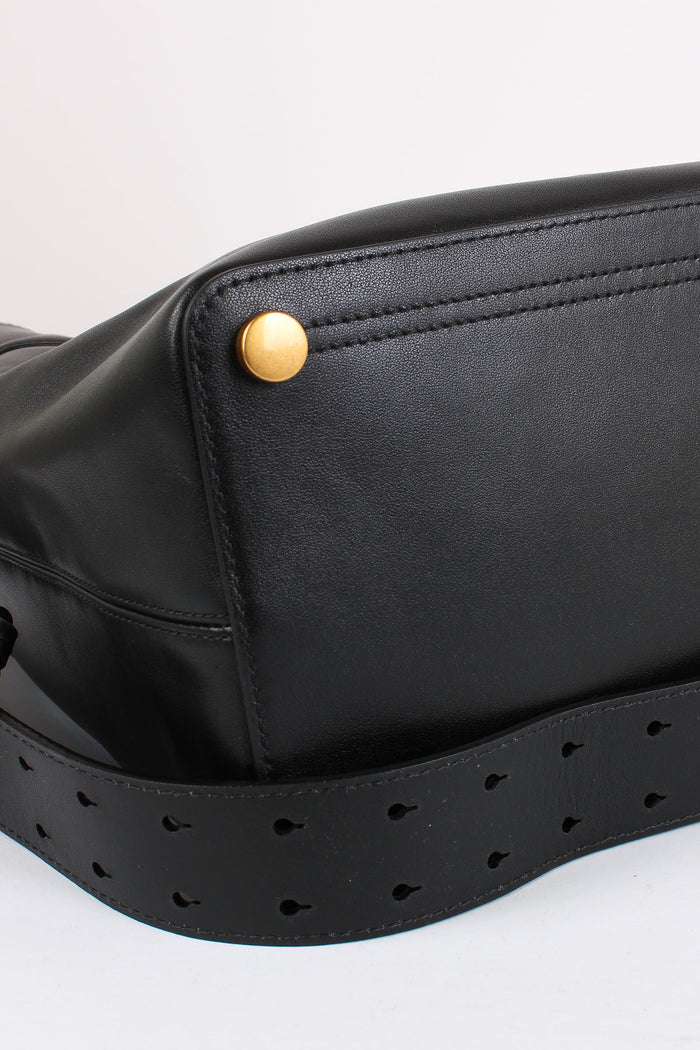 Secchiello Pelle Liscia Nero/gold-7