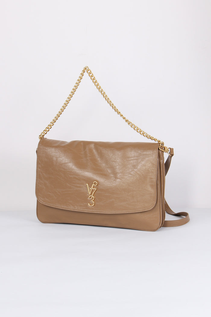 Louise Maxi Pochette Logo Taupe-2