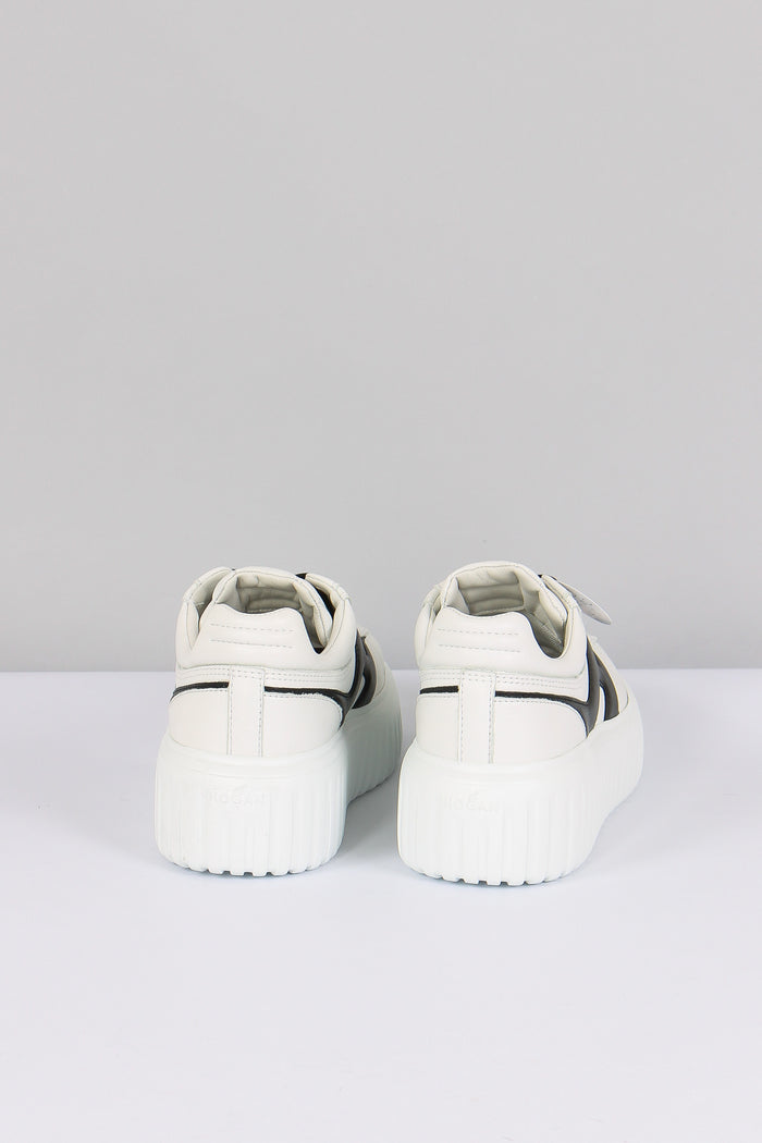 Sneaker H-stripes Nappa Bianco/nero-3