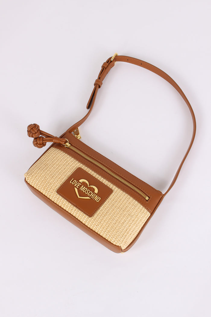 Pochette Mini Paglia Cuoio-5