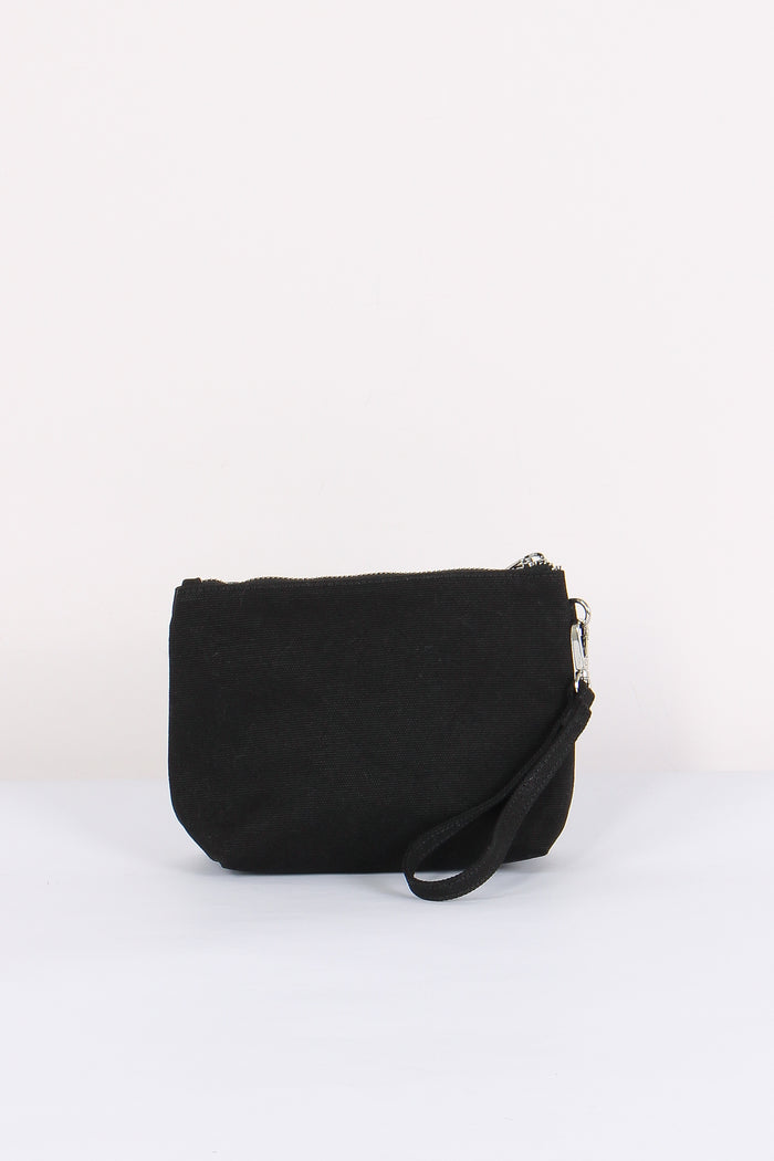 Mini Pochette Canvas Nero-3