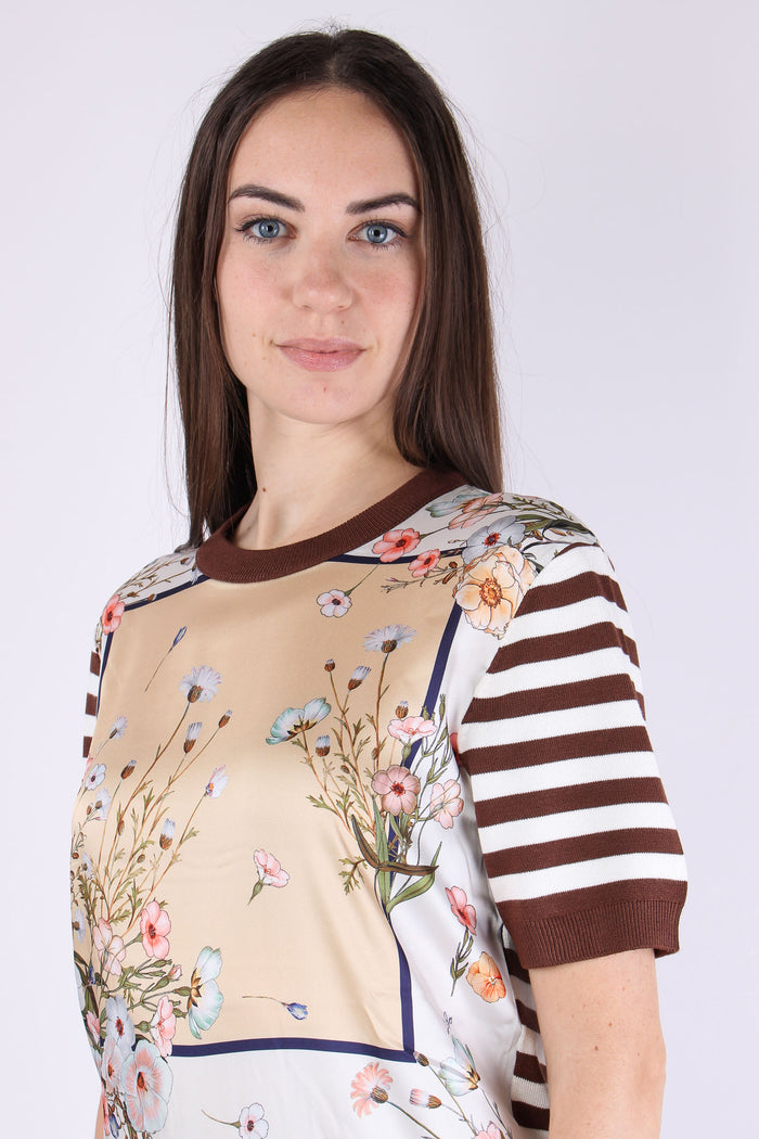 Maglia Riga Manica Corta Foulard/bisco-8