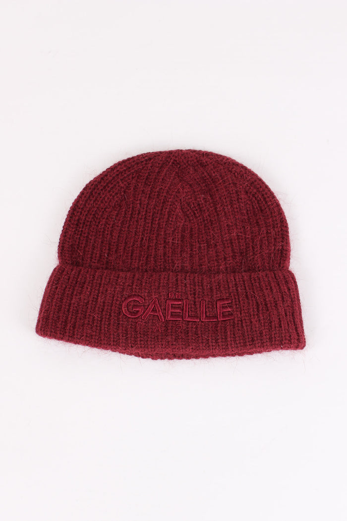 Cuffia Lana Maxi Logo Mosto