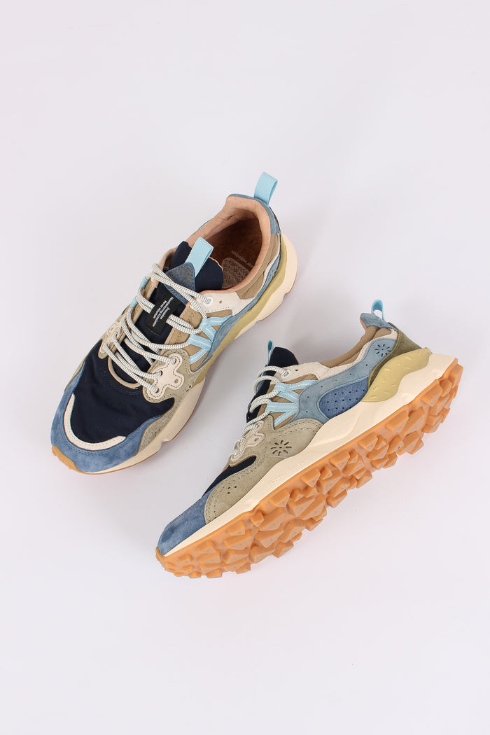 Sneakers Yamano Suede Nylon Navy/kaki-2