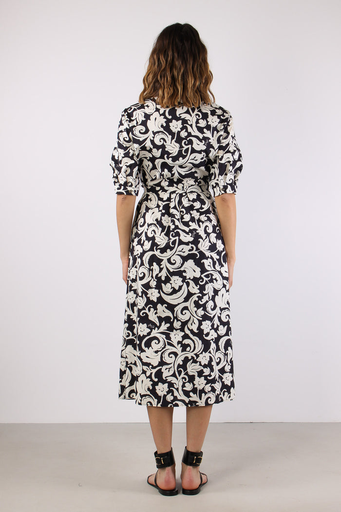 Chemisier Cotone Fantasia Black/white-4
