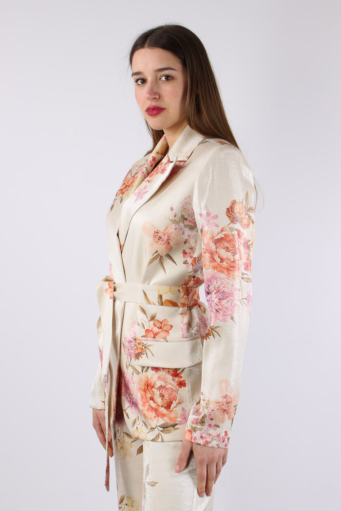 Giacca Cangiante Fantasia Fior Naturale-3