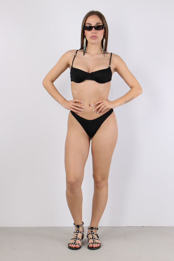 Bikini Balconcino Lurex Nero-2