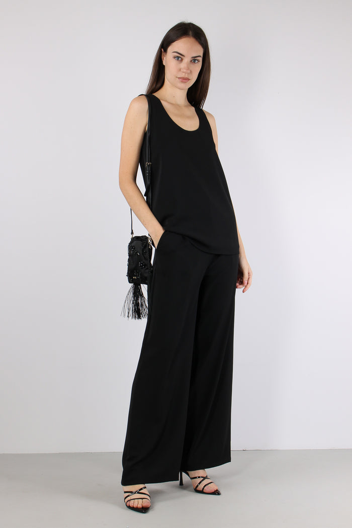 Pantalone Viscosa Tasche Nero