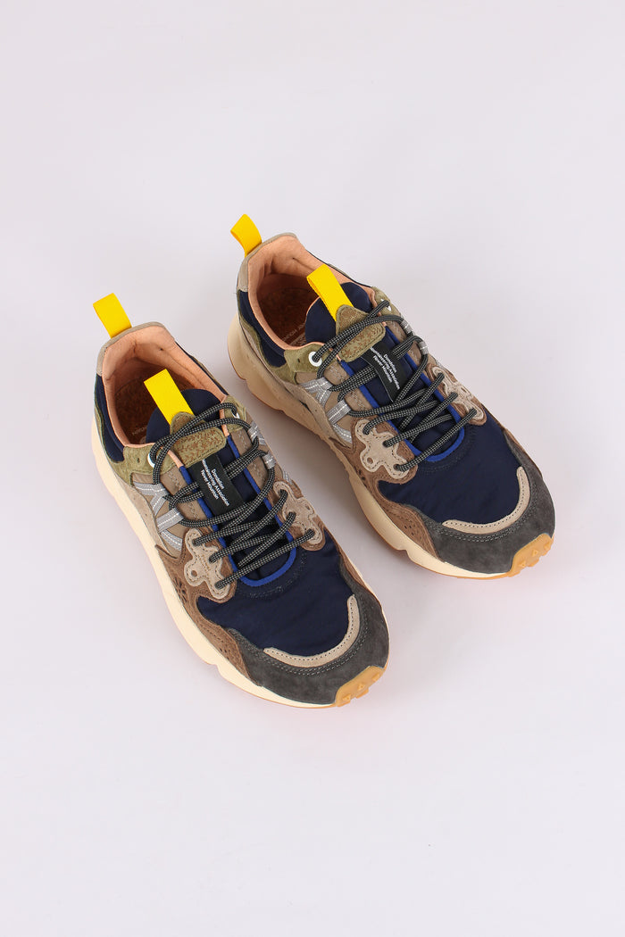Sneakers Yamano 3 Suede/nylon Dark Grey/brown-2