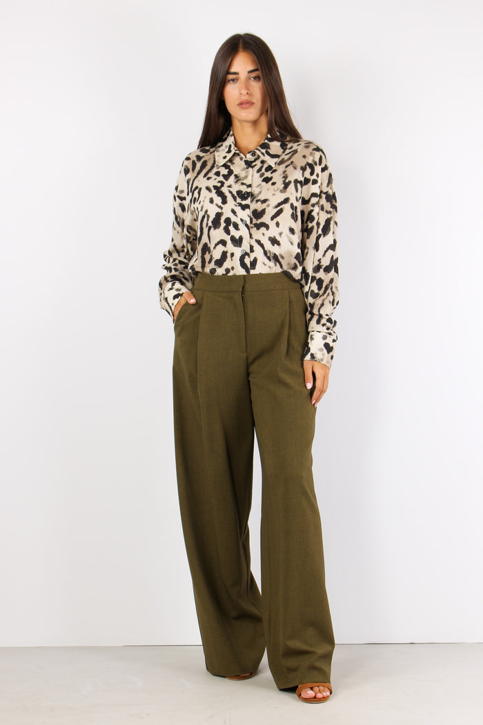 Pantalone Flanella Pences Military Green-2