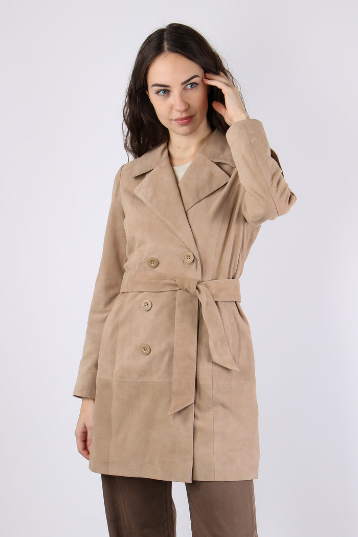 Trench Lungo Camoscio Cord-2