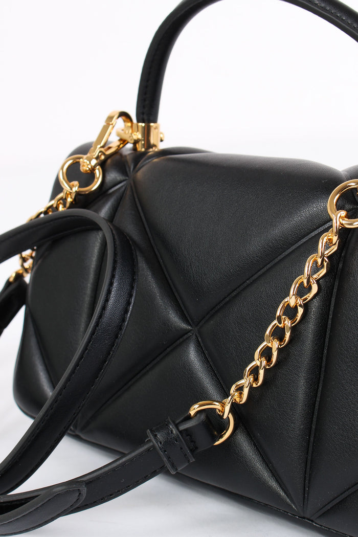 Tracolla 1 Manico Matelasse Nero-5