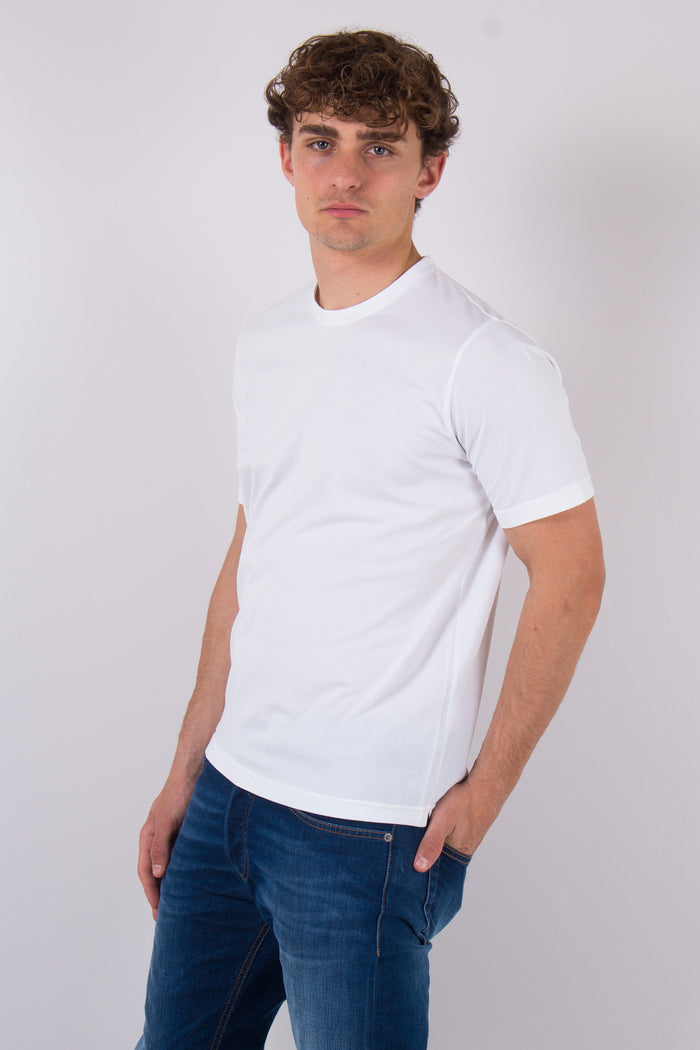 T-shirt Manica Corta Jersey Bianco-4