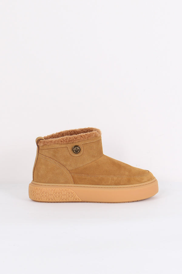 Yoko Mid Sneakers Suede Cognac