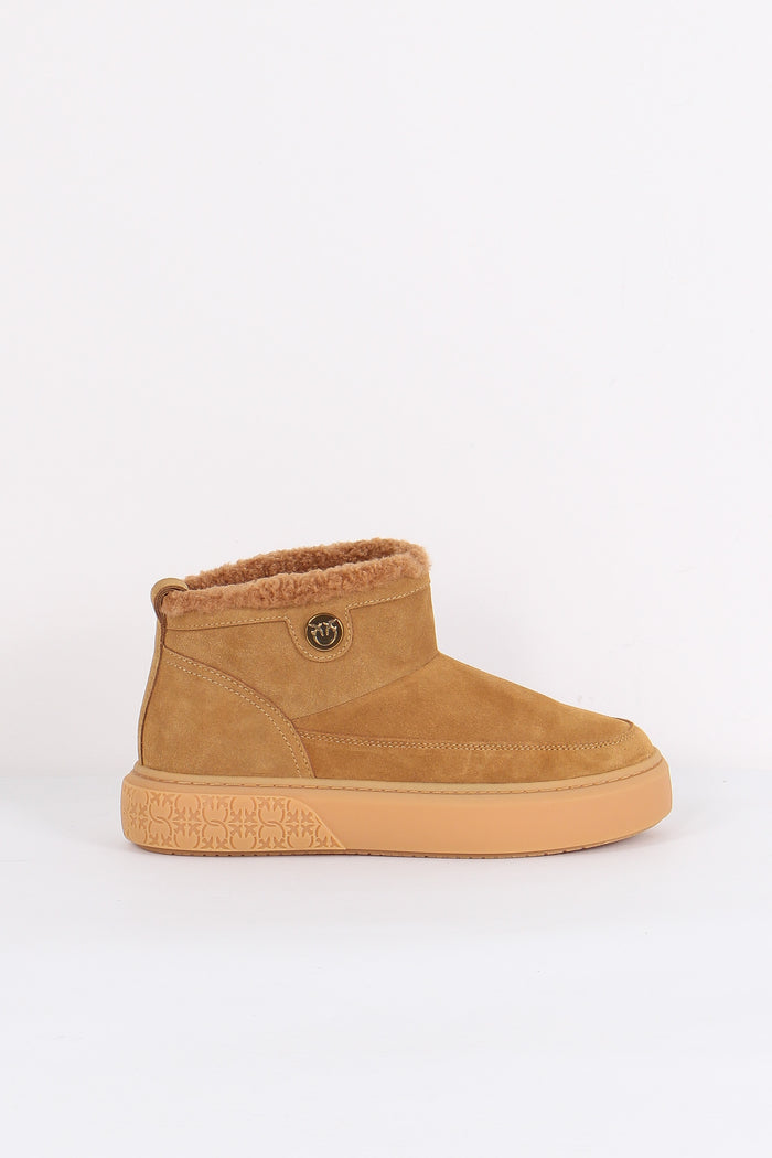 Yoko Mid Sneakers Suede Cognac