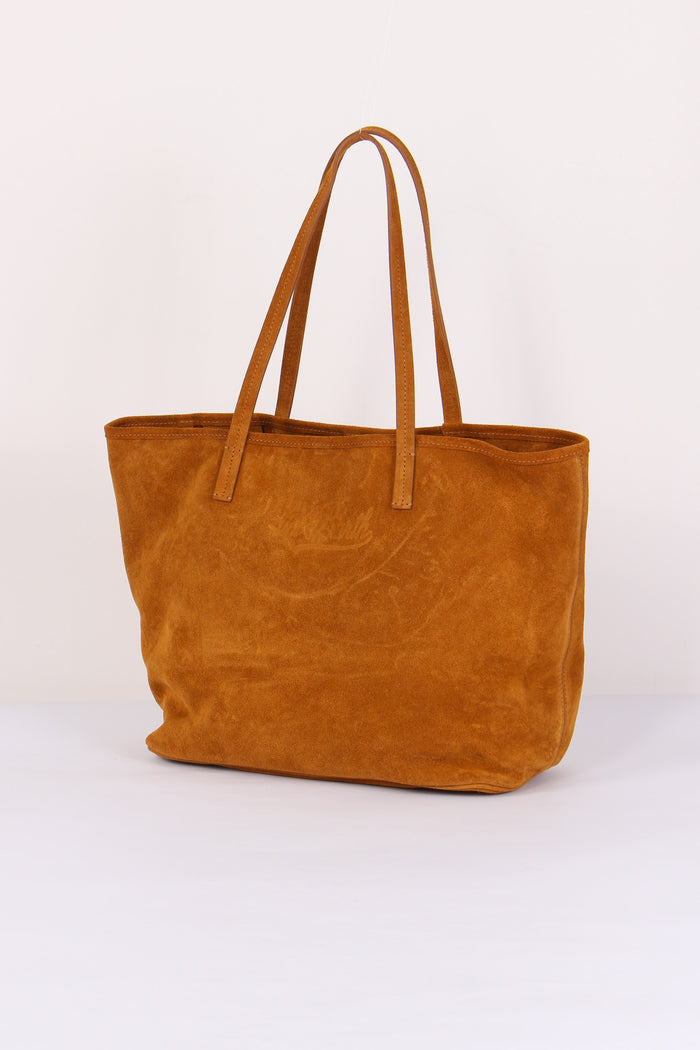 City Bag Suede Camello-6