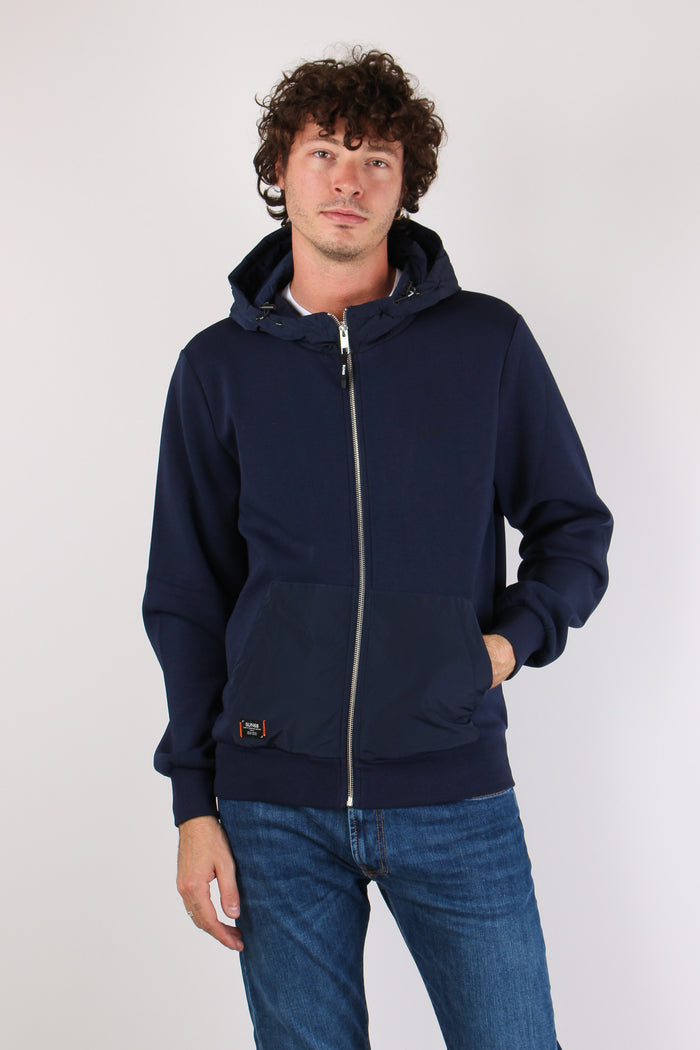 Bomber Zip Nylon Navy Blue