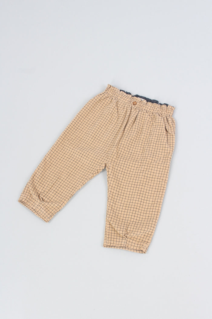 Pantalone Check Wheat-3