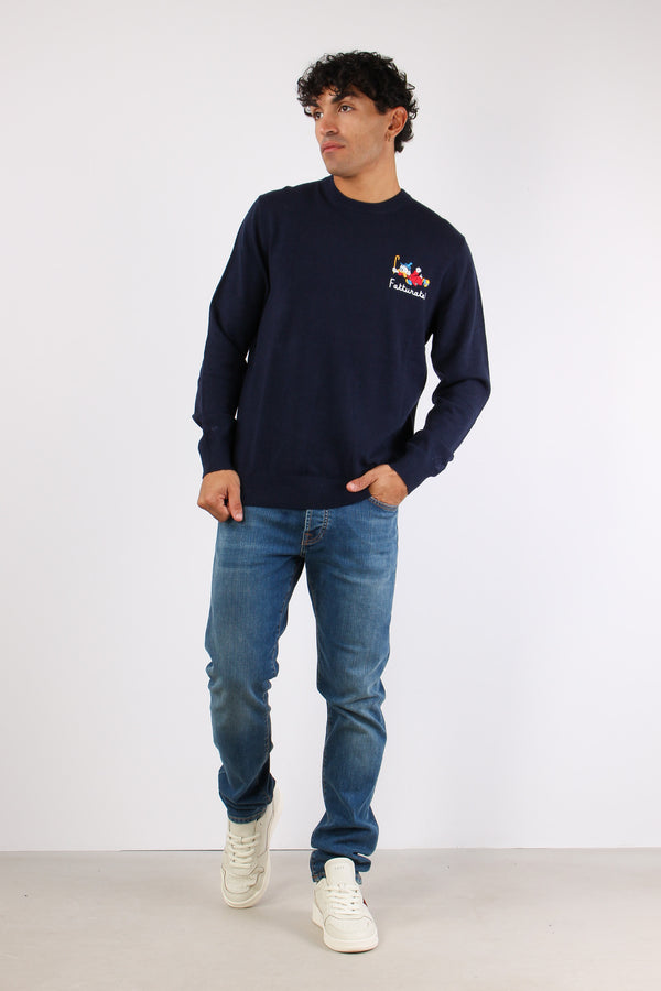 Girocollo Scrooge Fatturate Blu