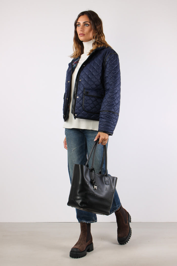 Beatrix Chanel Trapuntata Tasche Blu-6