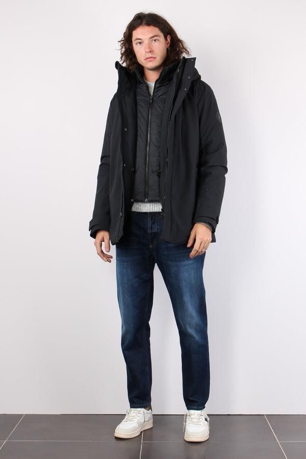 Wilder Piumino Medio Zip Black-2