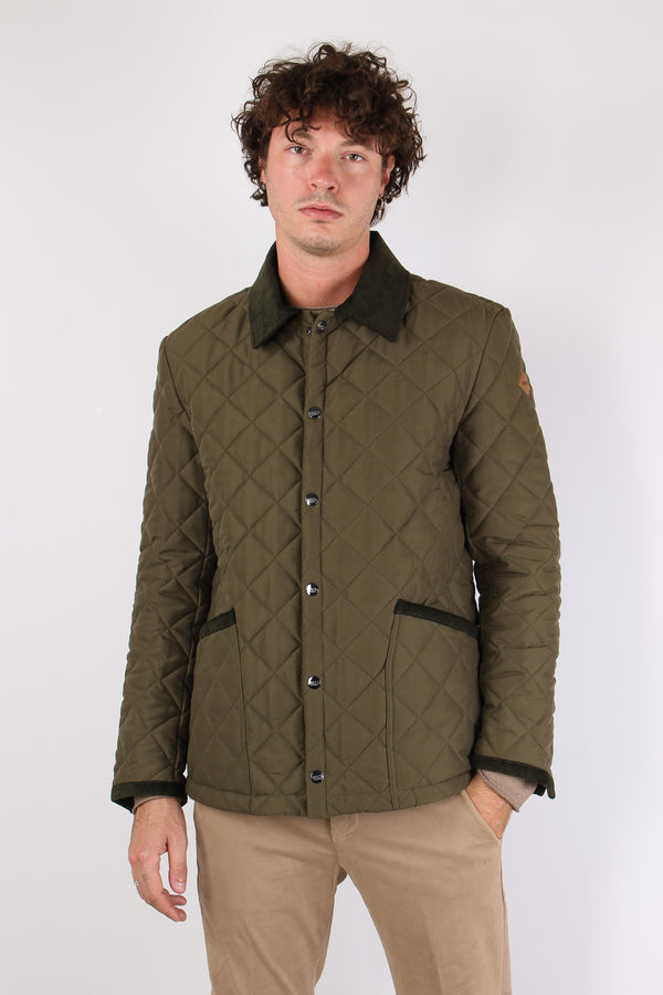 Oscar Giubbotto Trapuntato Collo Militare-2