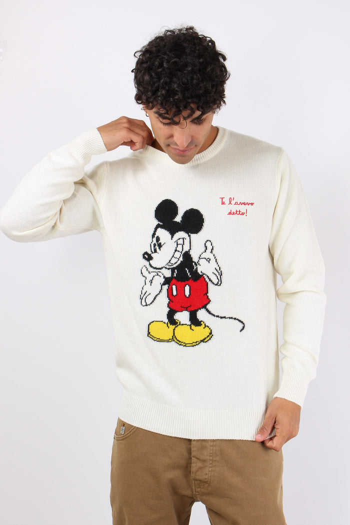 Girocollo Mickey Mouse Bianco