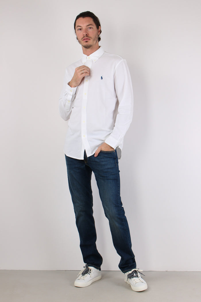 Camicia Twill Cotone Leggero White-2