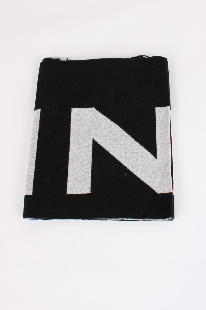 Serbia Sciarpa Logo Nero/bianco-2