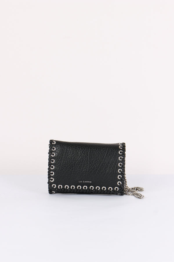 Tracollina Occhielli Strass Black