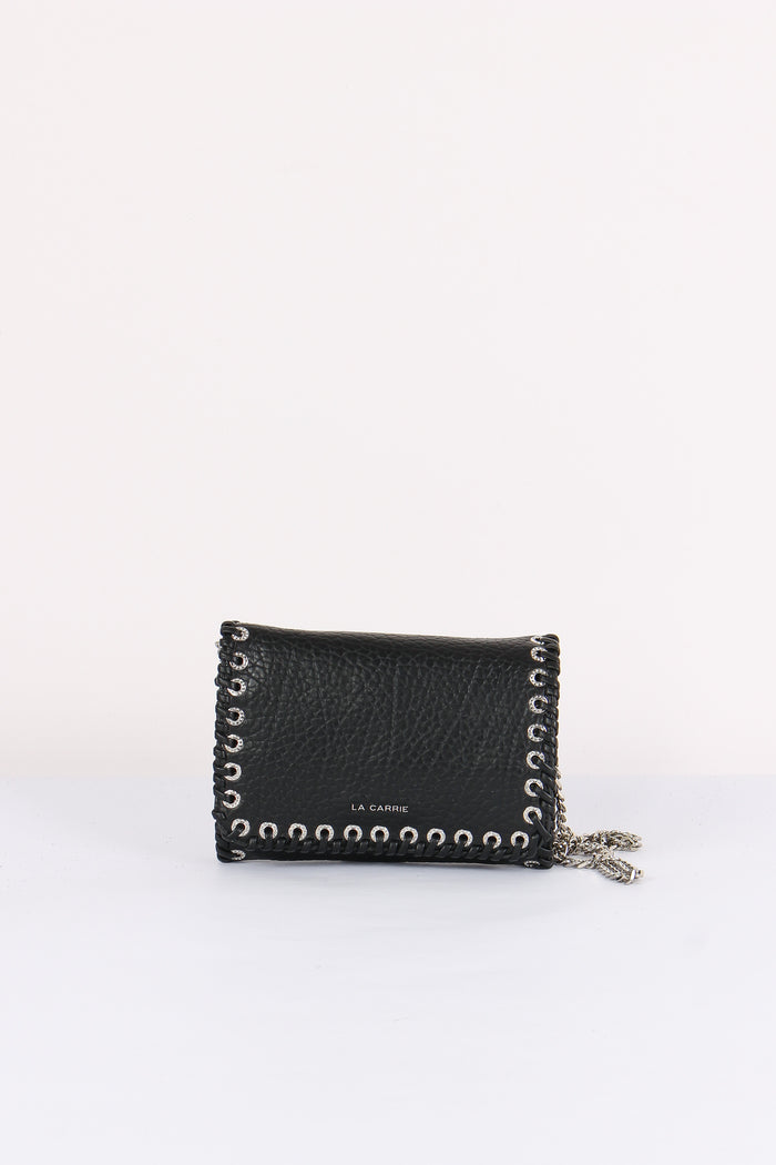 Tracollina Occhielli Strass Black