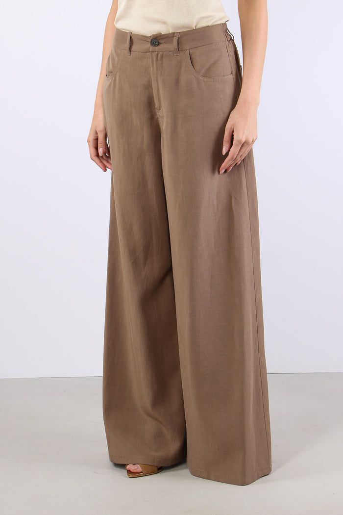 Pantalone 5 Tasche Tencell Biscotto-3