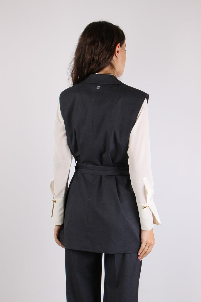 Gilet Lungo Cinturato Foregd Iron-5