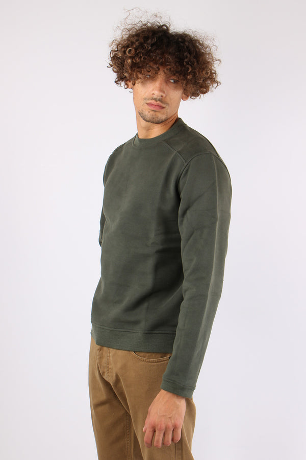 Felpa Logo Tono Su Tono Green Blackish-2