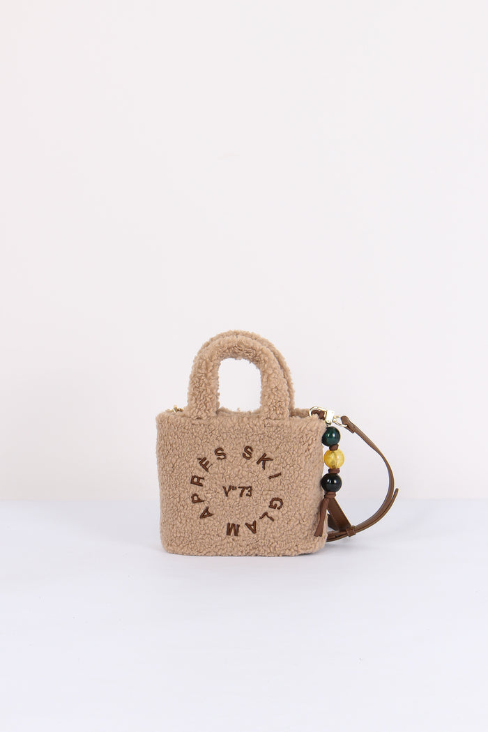 Ski Glam Mini Shopping Teddy Nocciola