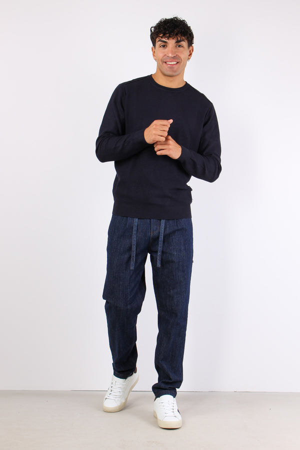 Maglia Viscos Collo Rullino Cobalto-2