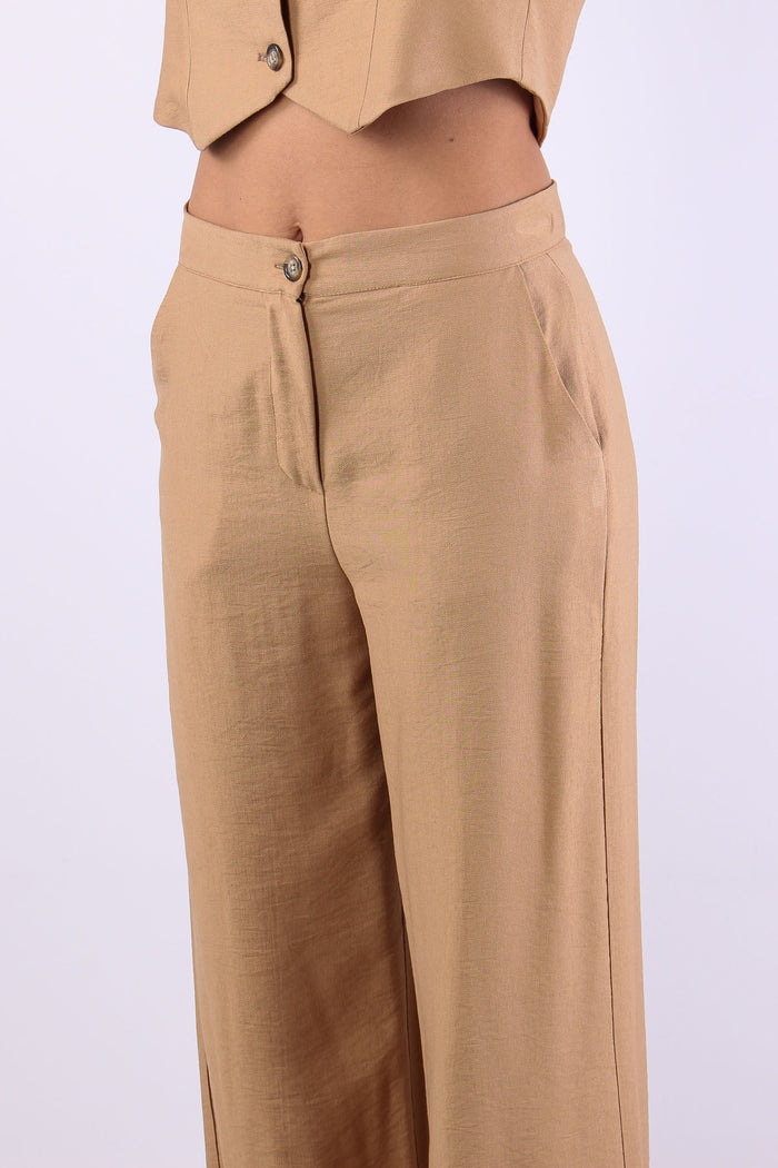 Pantalone Palazzo Misto Viscos Terra-7