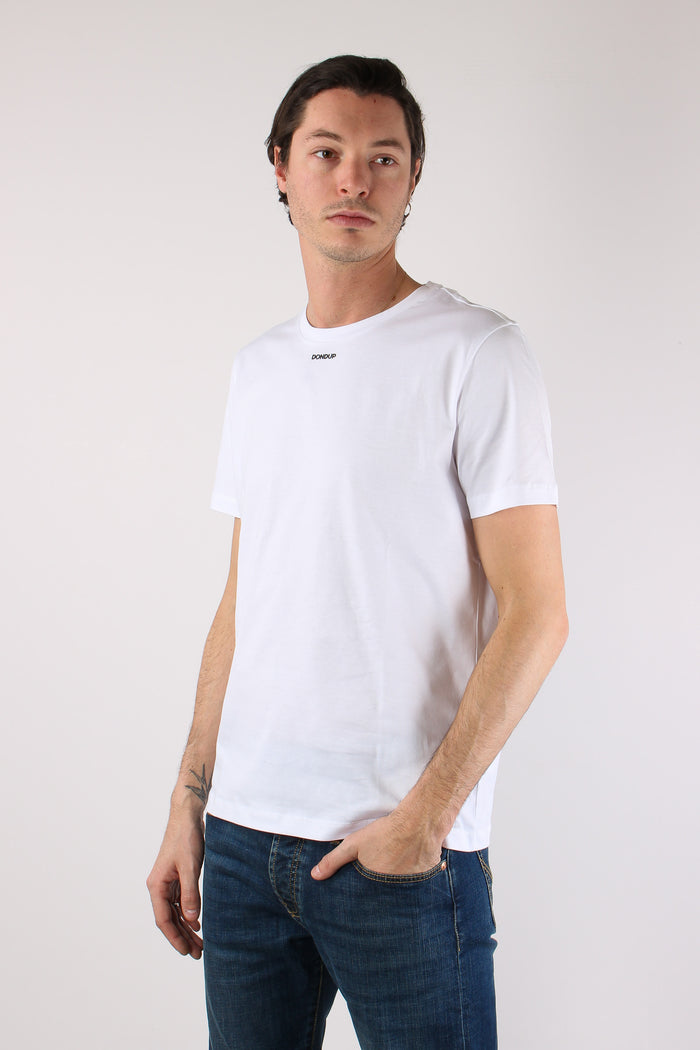 T-shirt Logo Scritta Bianco-5