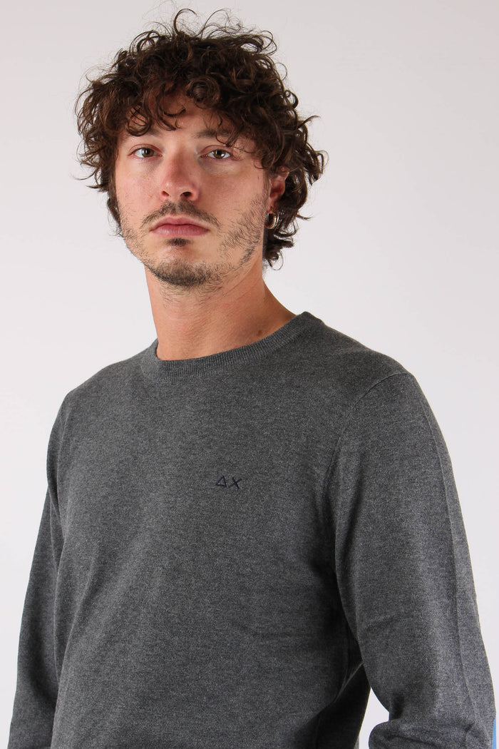 Maglia Profilo Toppa Grigio-7