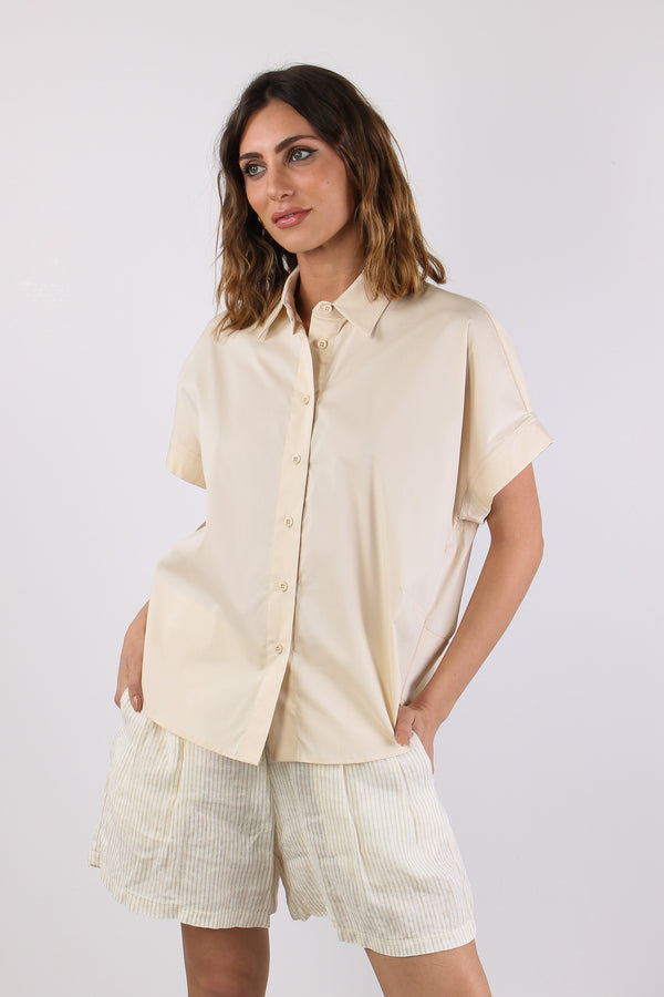 Camicia Over Squadrata Chantilly-2