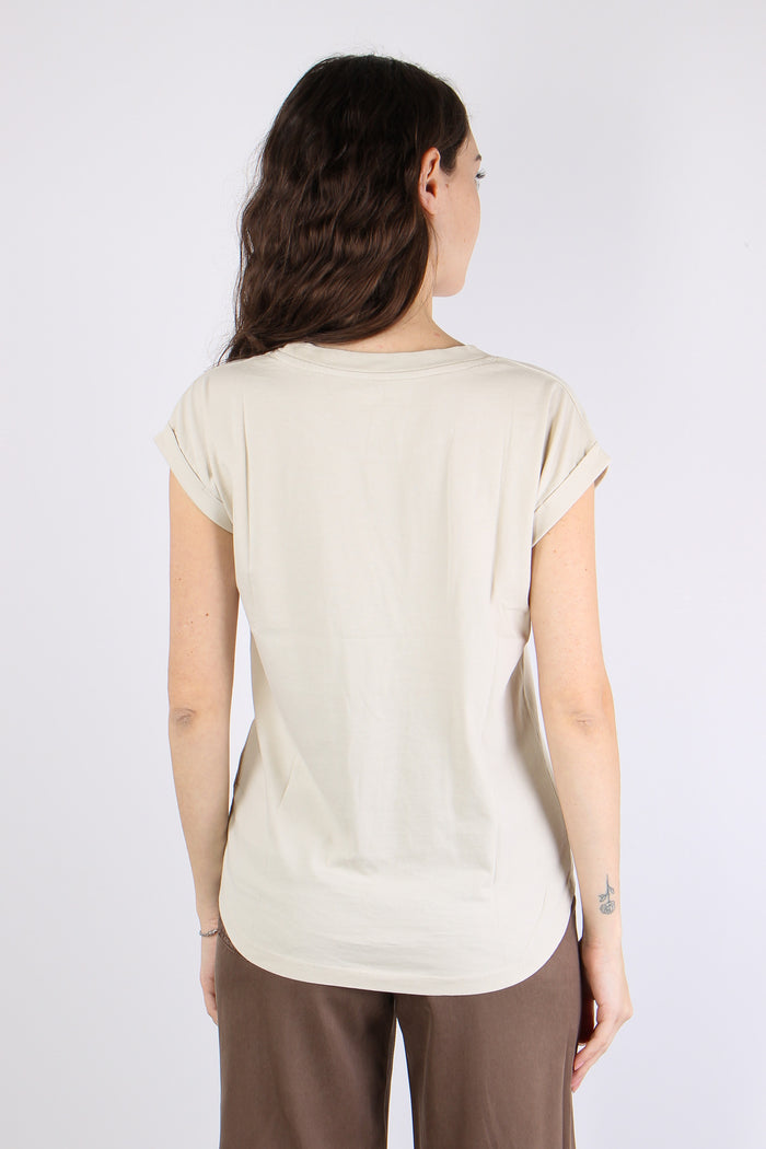 T-shirt Basica Cotone Crystal Grey-5