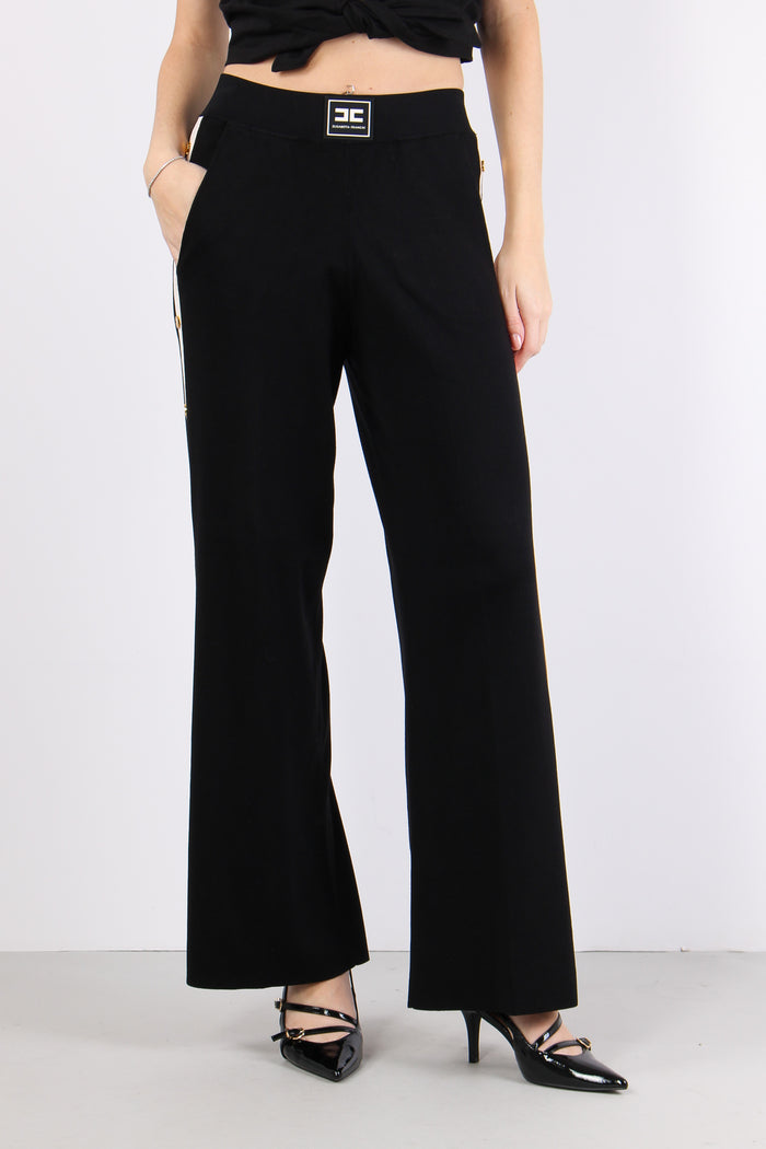 Pantalone Palazzo Maglia Argilla/burro-7
