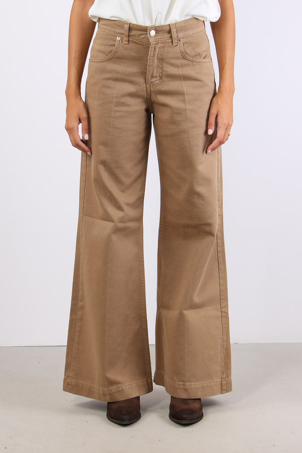 Pantalone Palazzo Bull Nocciola-2