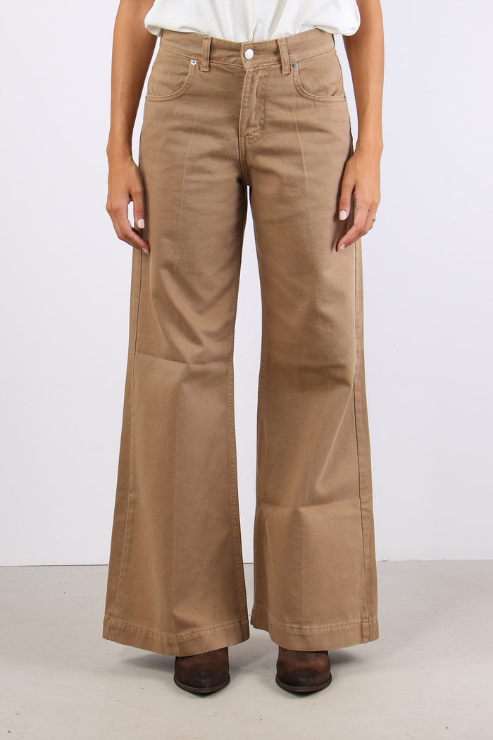 Pantalone Palazzo Bull Nocciola-2