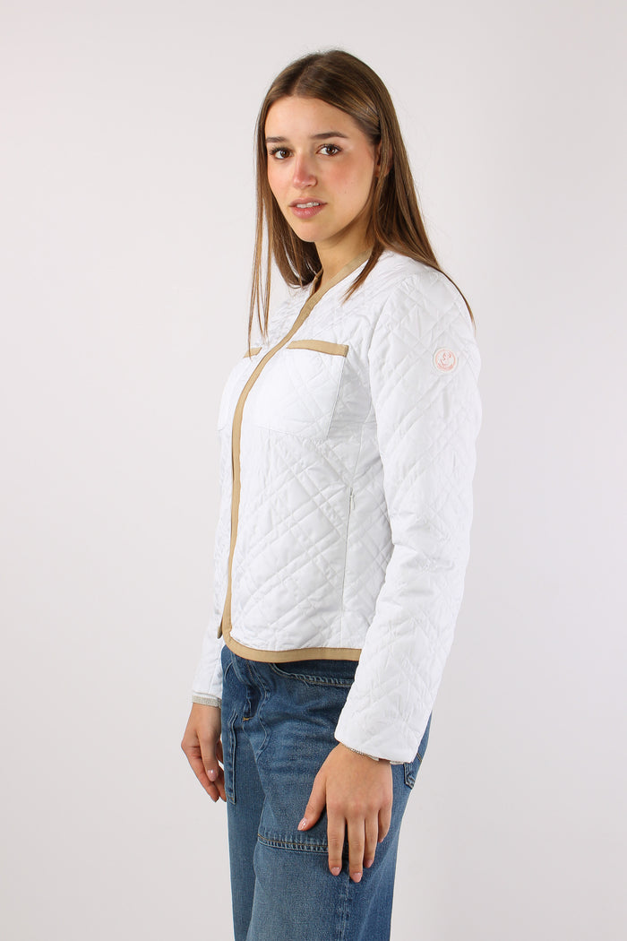 Jalina Giubbotto Trapunta White-5